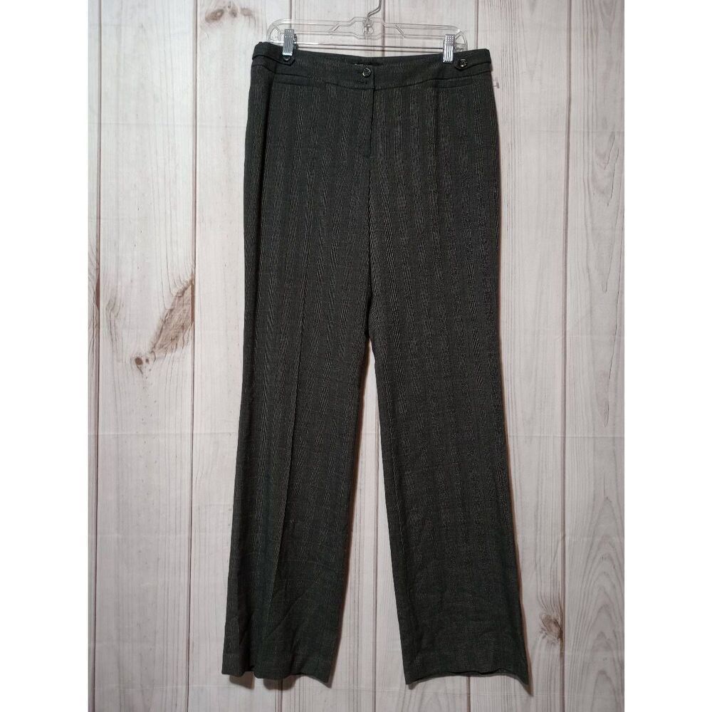 Atelier Pants Ladies 10 Black Check Straight Leg‎